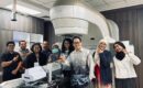 Medical physics team at Institut Kanser Negara with the Delta4 Phantom+ and HexaMotion motion platform for TomoTherapy and C-arm linac QA.