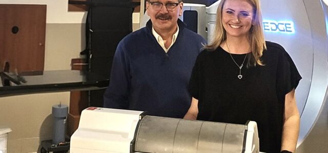 Delta4 Phantom+ setup for Varian Edge patient QA at Guthrie Hospital