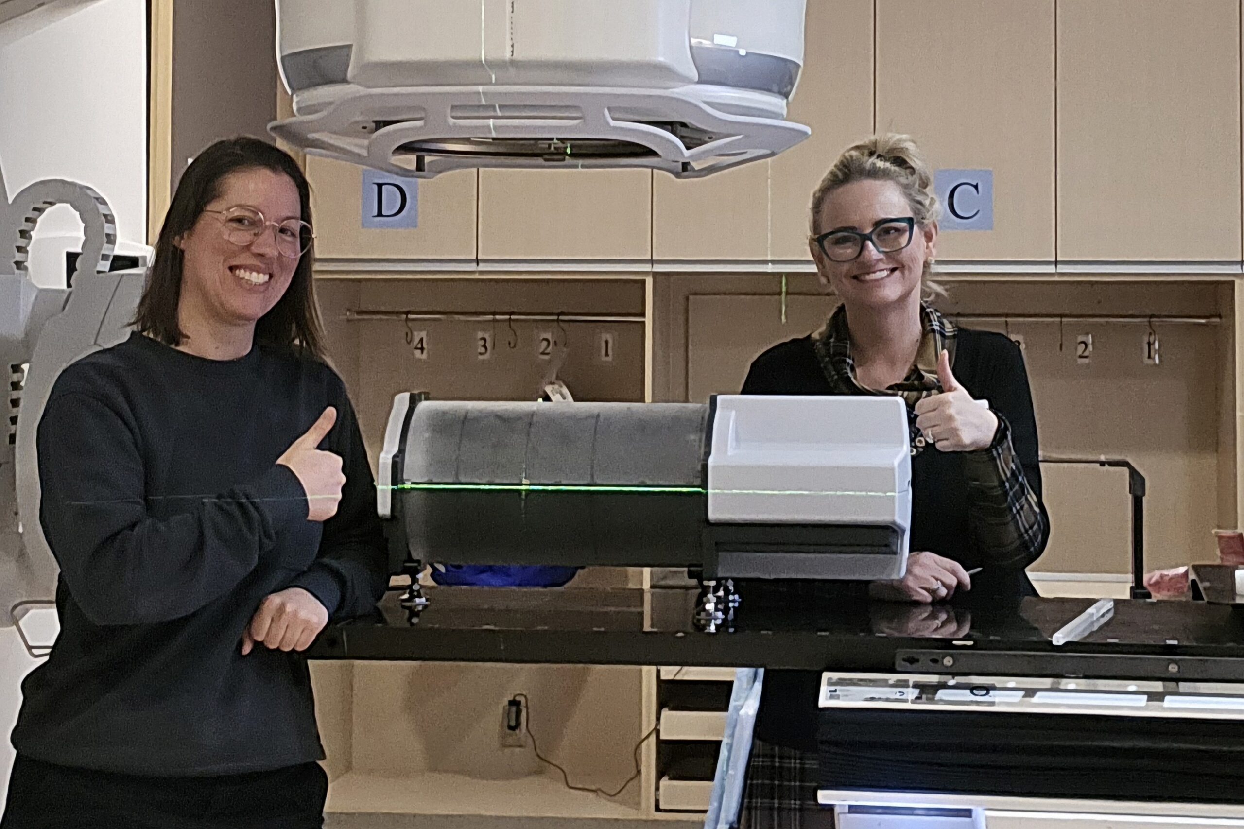 Delta4 Phantom+ on the couch of an Elekta