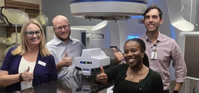 Delta4 Phantom+ on the couch of a Varian Edge