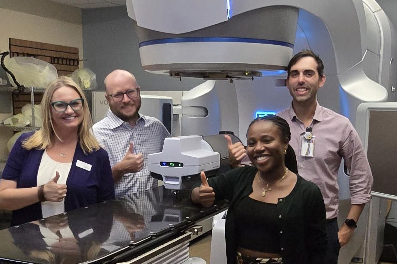 Delta4 Phantom+ on the couch of a Varian Edge